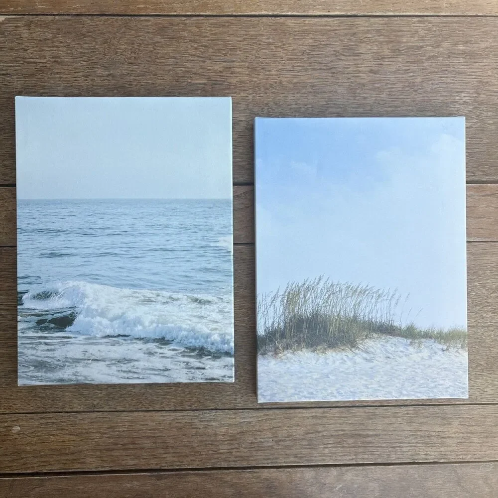 Beach landscape vinyl photo set